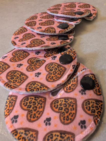 Leopard Hearts Tubie pads