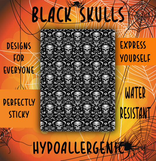 Black Skulls Tubie Tape