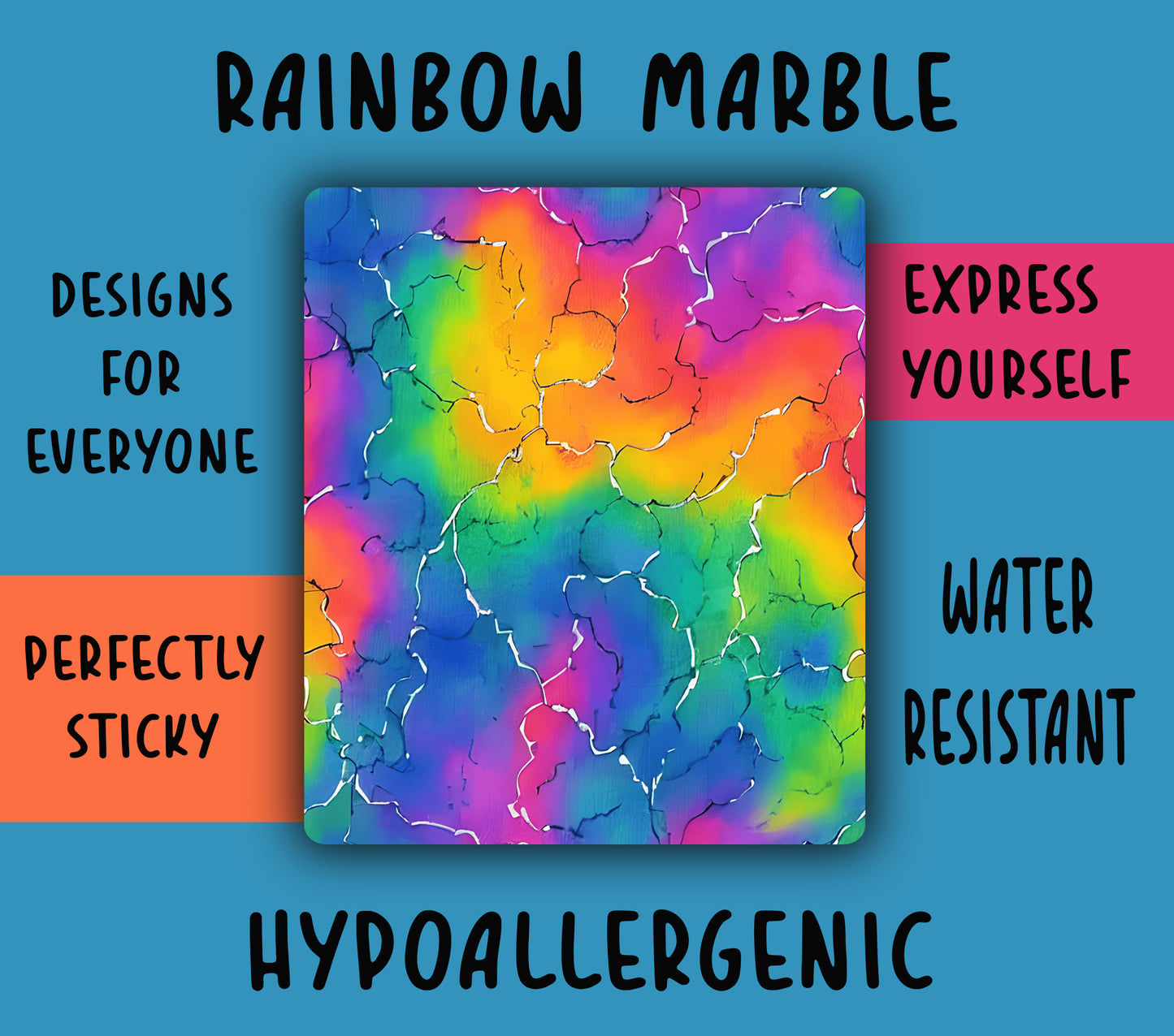 Rainbow Marble Tubie Tape