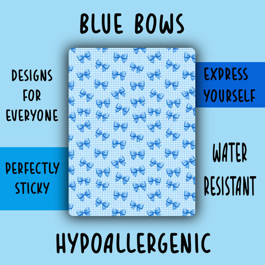 Blue bows Tubie Tape