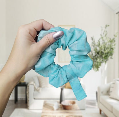 Blue shimmer tubie scrunchie