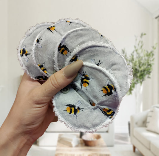 LIMITED EDITION  Grey Bee Tubie covers, G G/J tube, PEG tube, Tubie pads