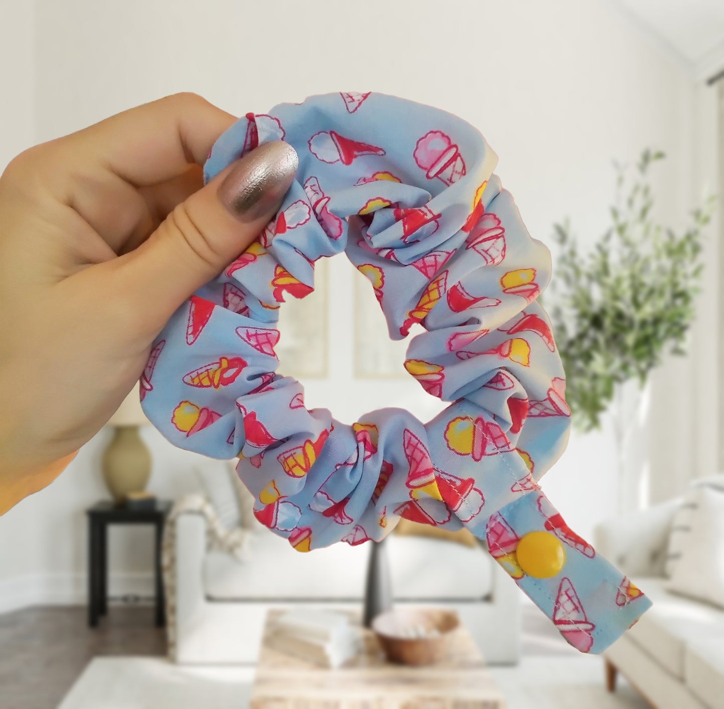 Ice-cream tubie scrunchie