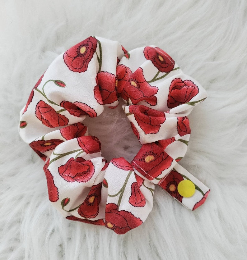 Poppy tubie scrunchie