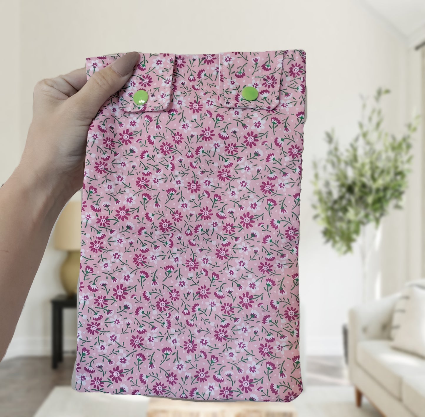 Pink Floral catheter Leg Bag Cover