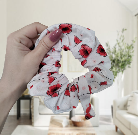 Poppy tubie scrunchie