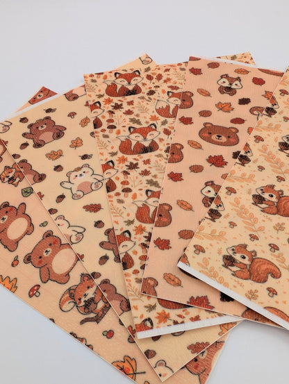 Woodland creatures 5pcs Tubie Tape