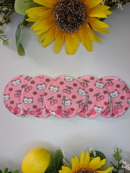 Cherries and cats Tubie pads