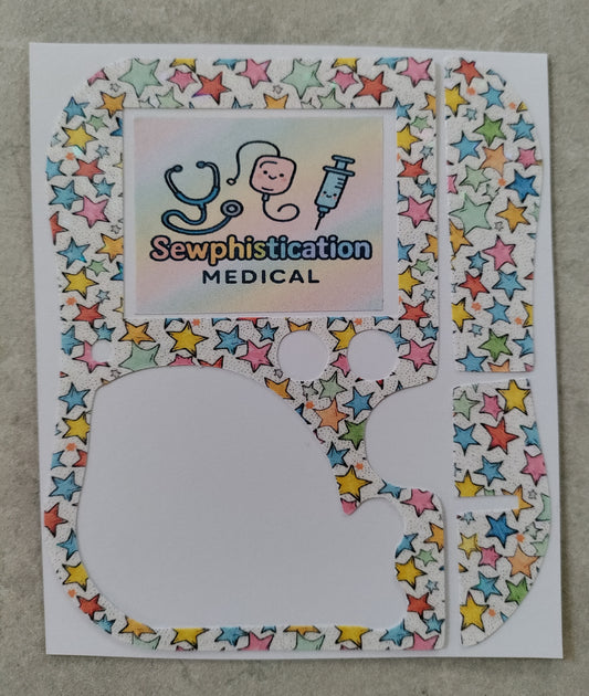 Star (sparkle) Abbott freego pump sticker