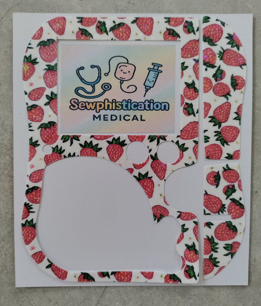 Strawberry (sparkle) Abbott freego pump sticker