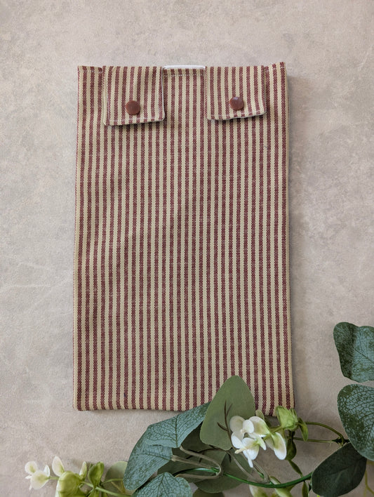 Tan stripe catheter Leg Bag Cover