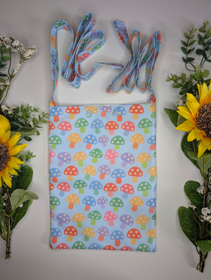 Coloured mushrooms syringe driver bag