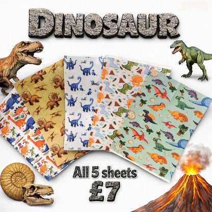 Dinosaur 5pcs Tubie Tape