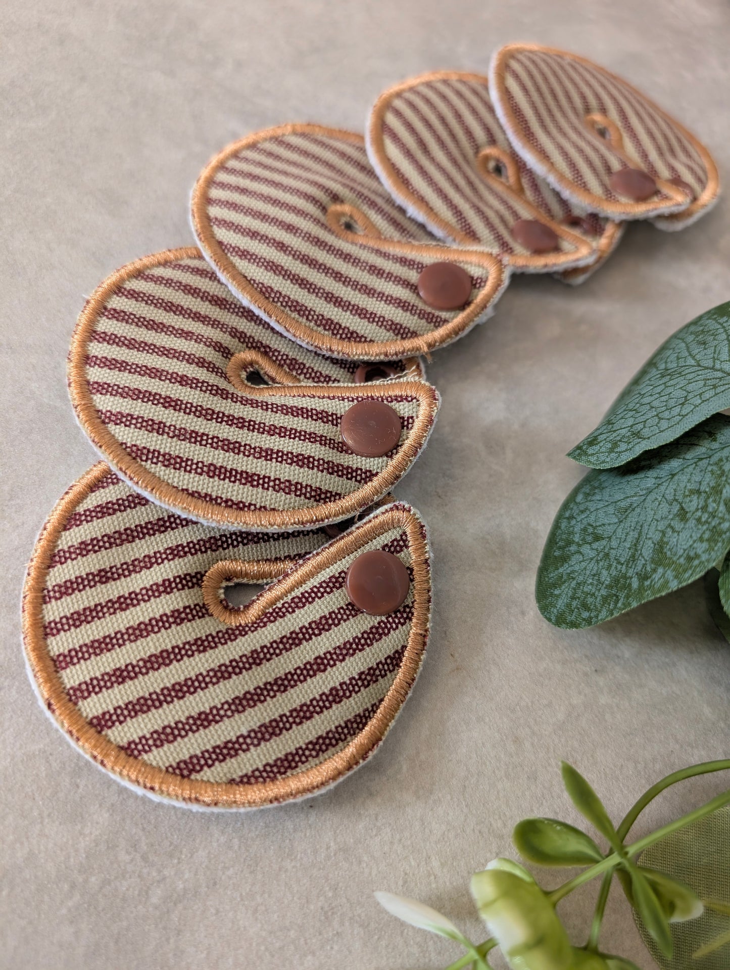 Tan stripe Tubie Pads