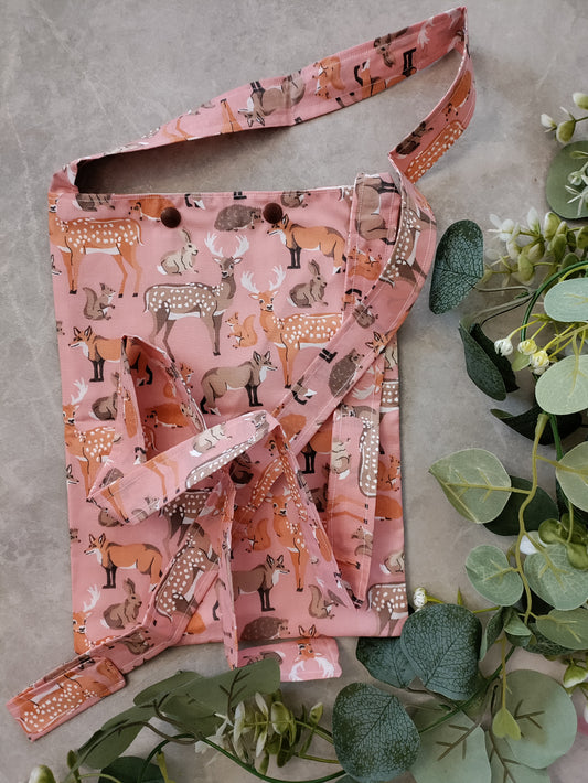 Pink woodland syringe driver bag