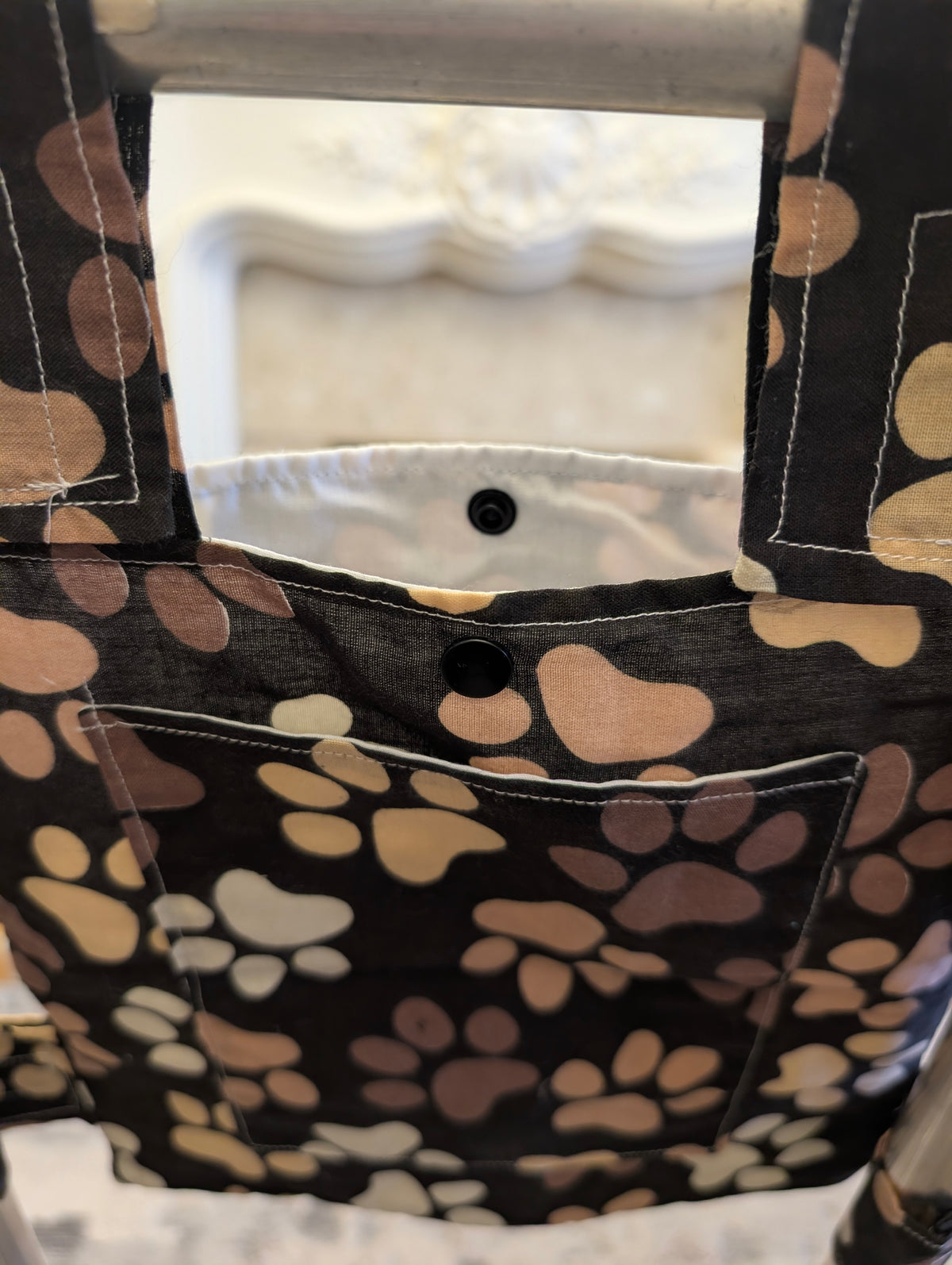 Paw print Zimmer frame bag