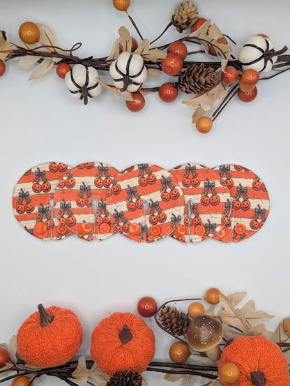Pumpkin and bows Tubie pads