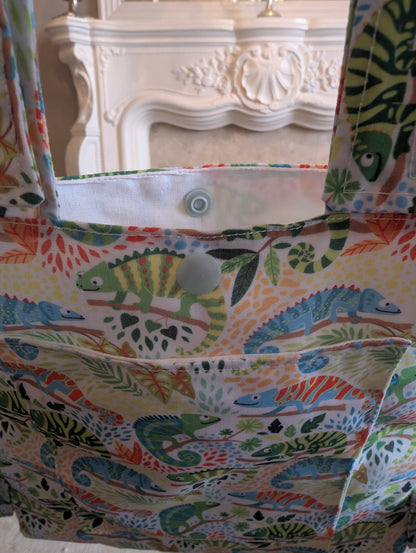 Chameleon Zimmer frame bag, walking frame bag, accessories, walking aid, handmade, bag, storage