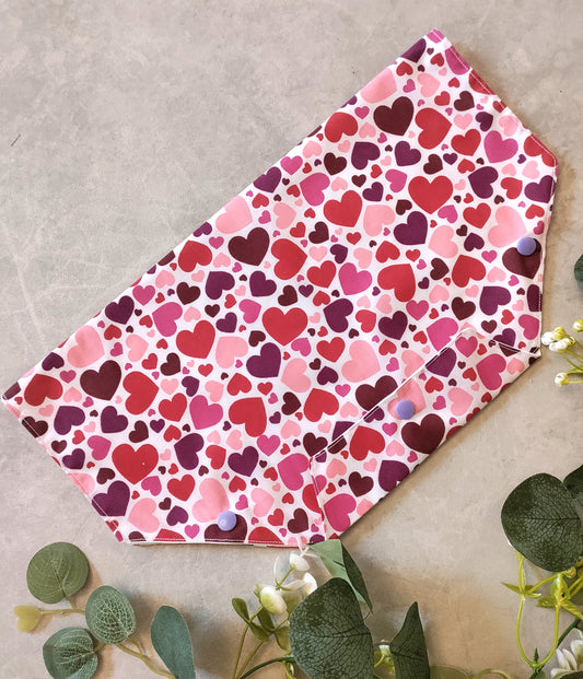 Red heart catheter belly bag