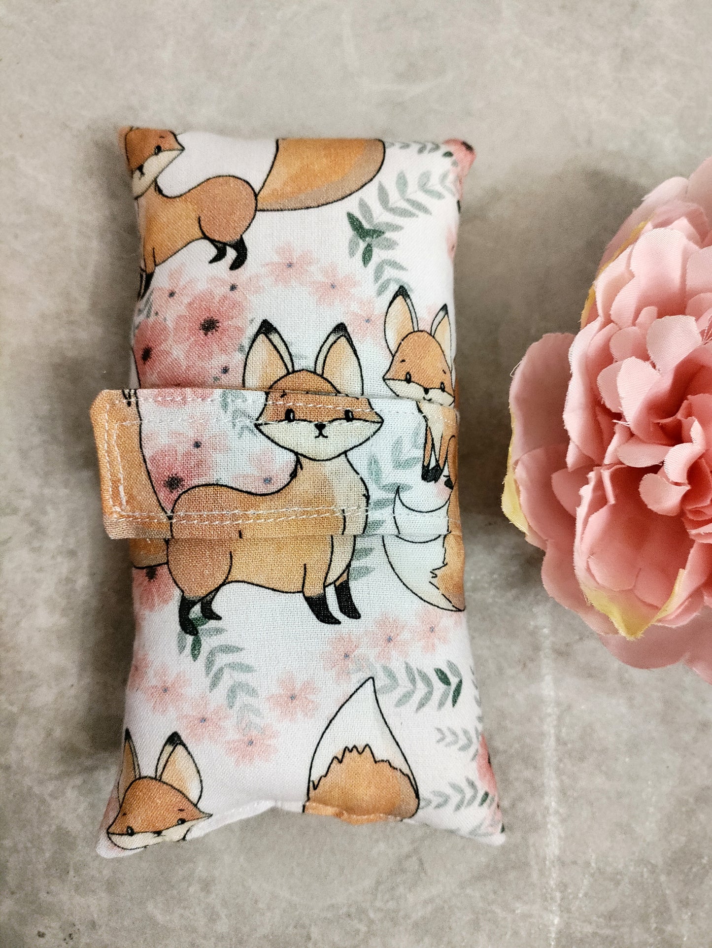 Pink fox Medical port pillow Ileostomy, Chemo, Surgery, dialysis, Stoma, Pacemaker.