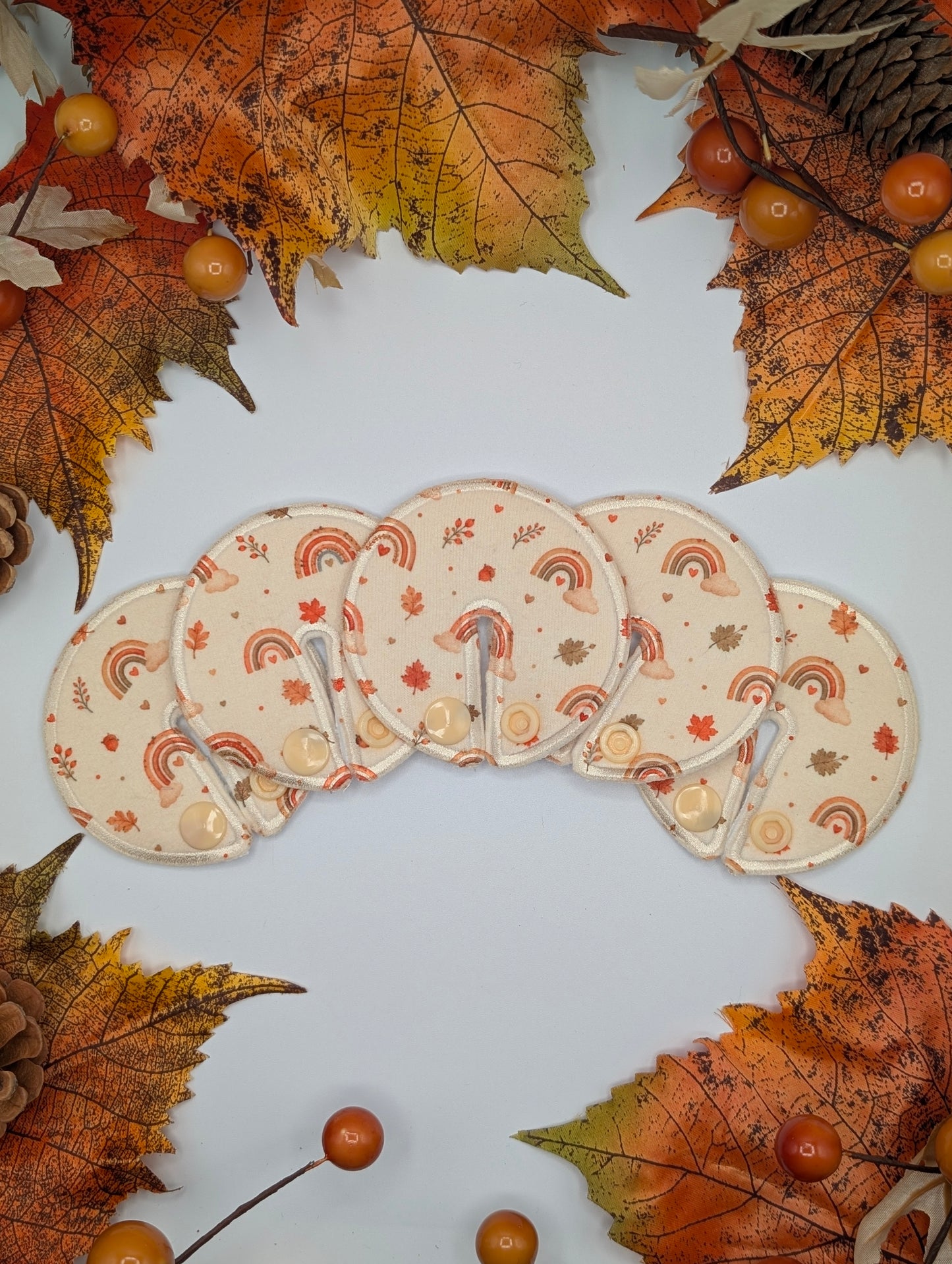 Autumn rainbow Tubie pads