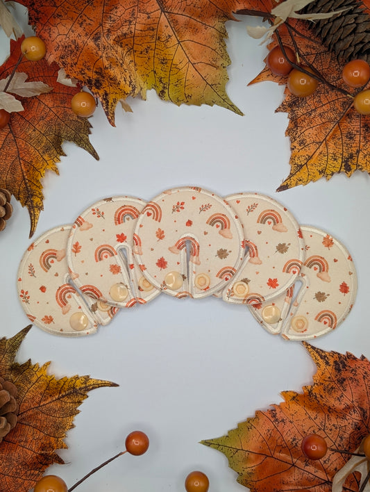 Autumn rainbow Tubie pads