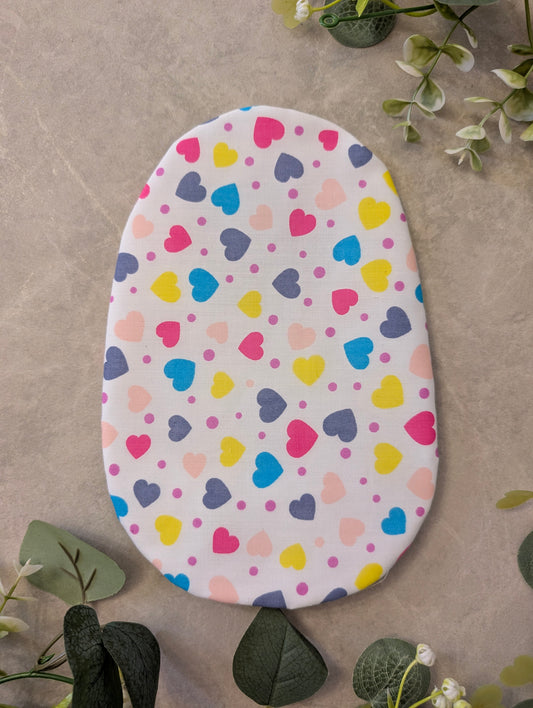 Multi heart stoma bag cover, Colostomy bag