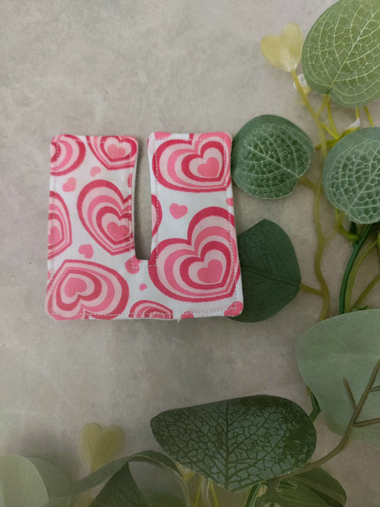 Pink heart Tracheostomy pads