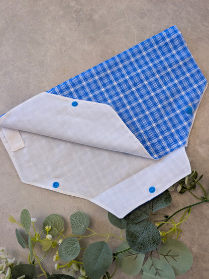 Blue and white check Belly Bag Cover