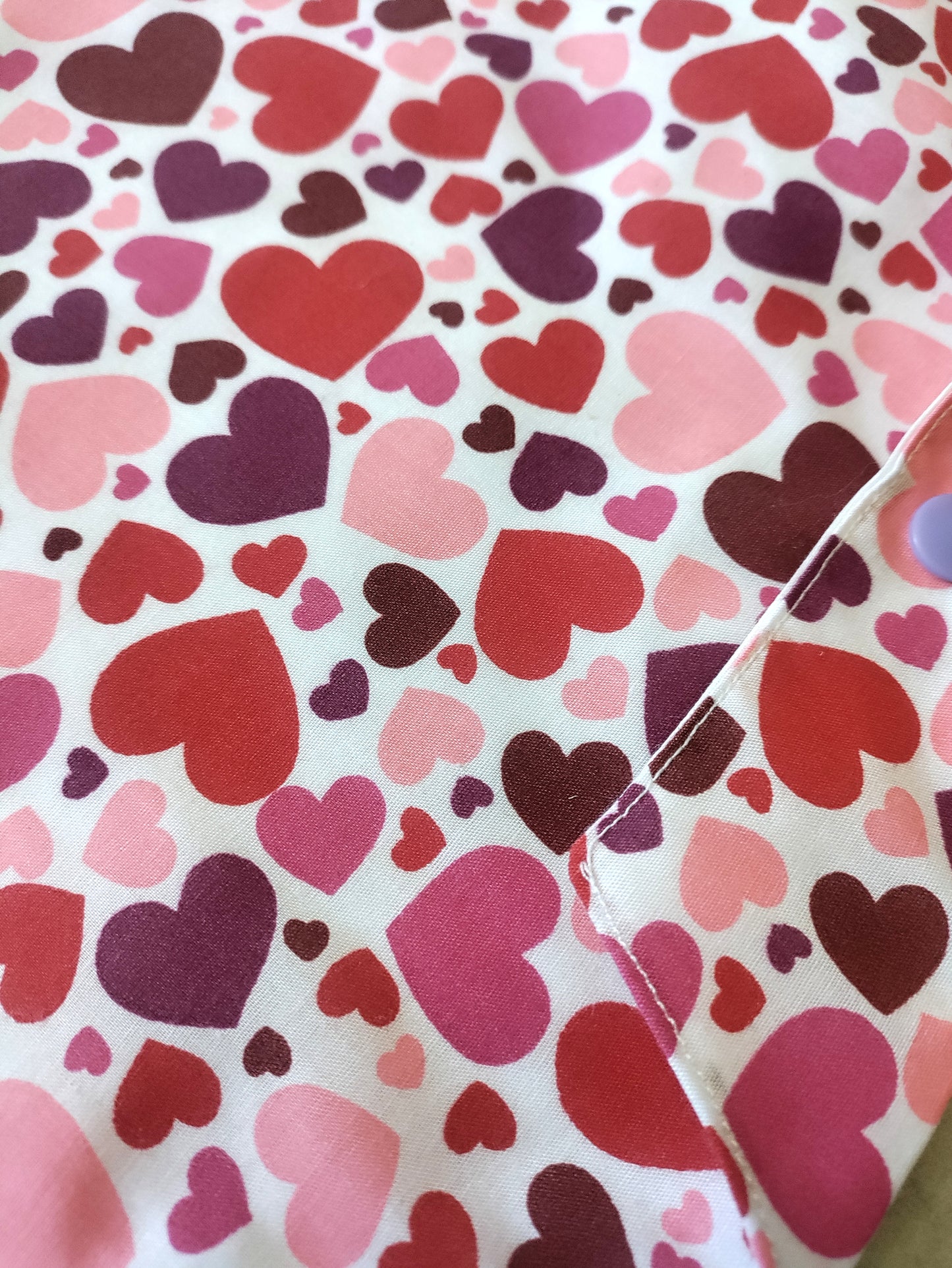 Red heart catheter belly bag