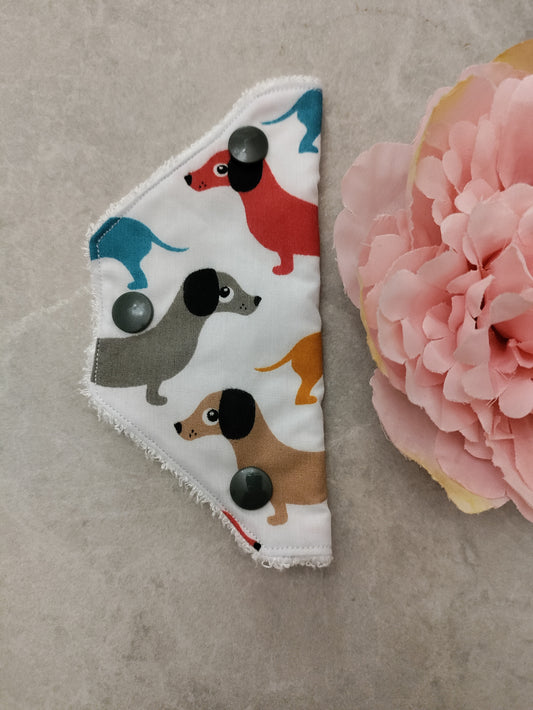 Colourful dachshund valve cover TOWEL LINED