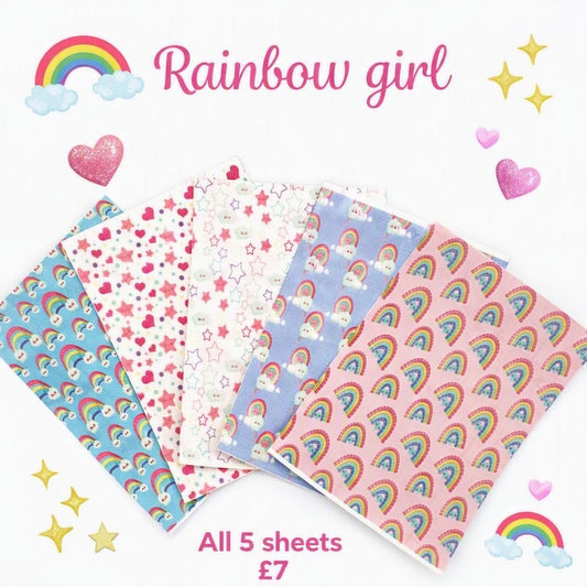 Rainbow girl 5pcs Tubie Tape