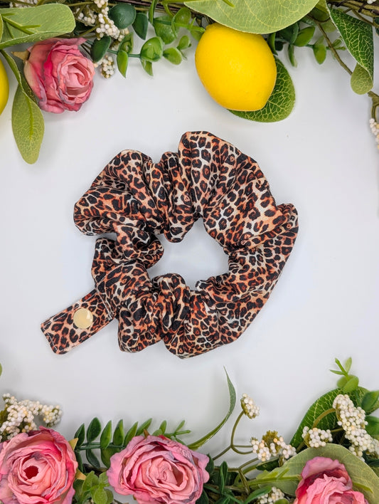 Leopard tubie scrunchie