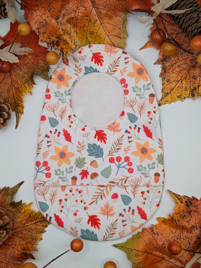 Fall leaves stoma bag cover, Colostomy bag