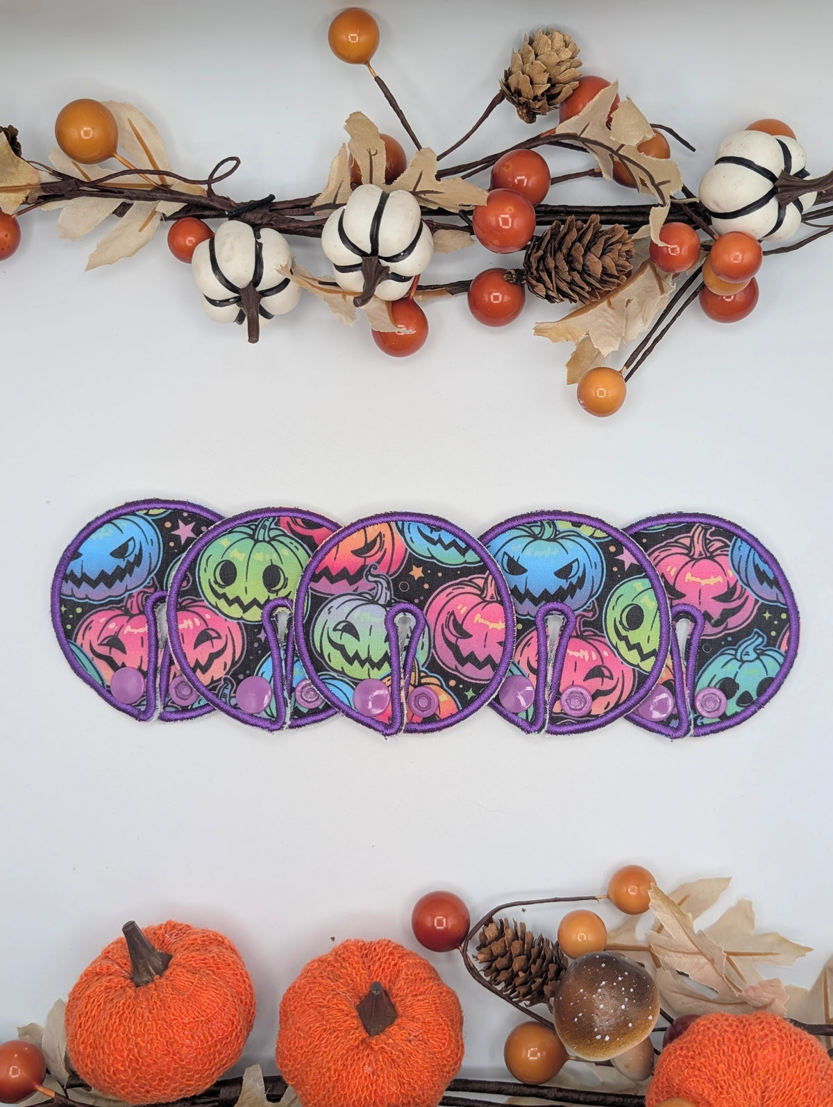 Bright pumpkins Tubie pads