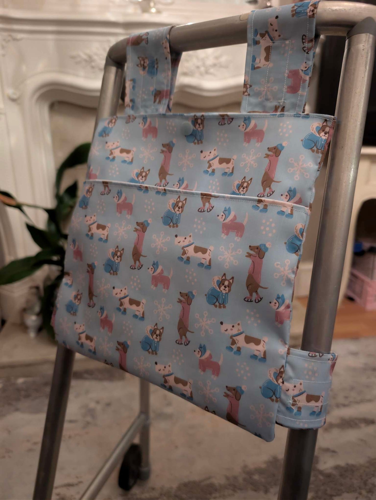 Snow pups Zimmer frame bag