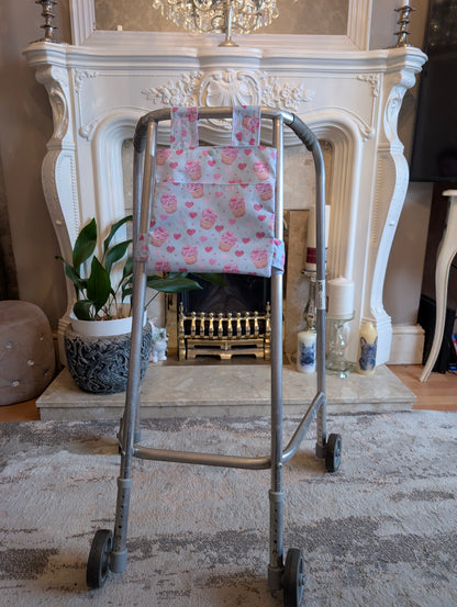 Cupcake Zimmer frame bag, walking frame bag, accessories, walking aid, handmade, bag, storage