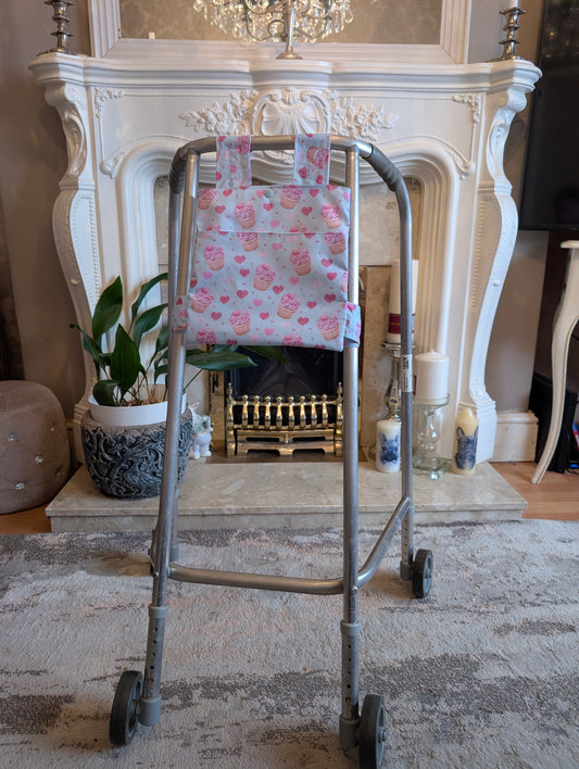 Cupcake Zimmer frame bag, walking frame bag, accessories, walking aid, handmade, bag, storage