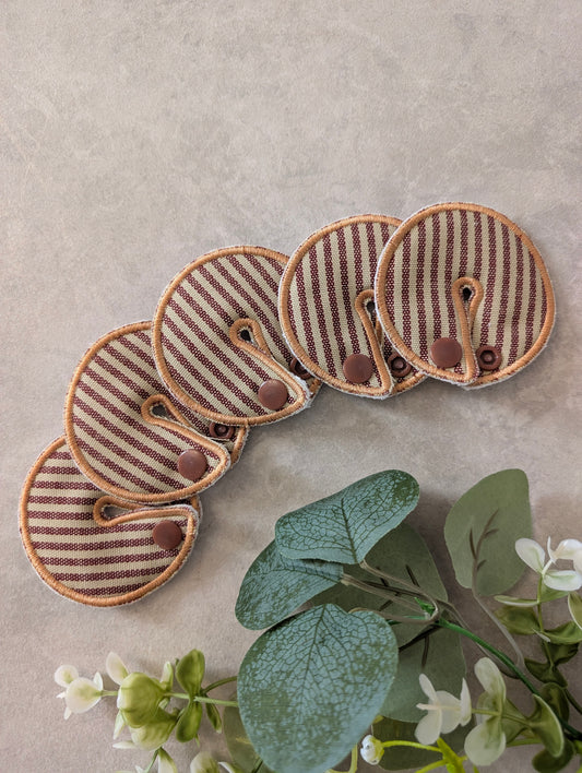 Tan stripe Tubie Pads