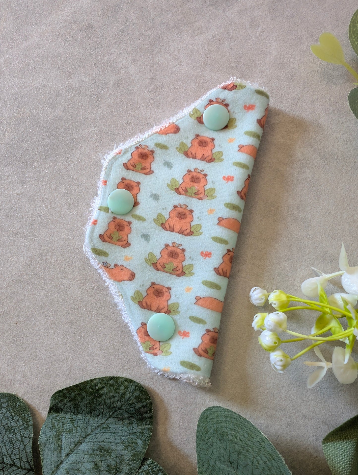 Cute Capybara valve cover TOWEL LINED