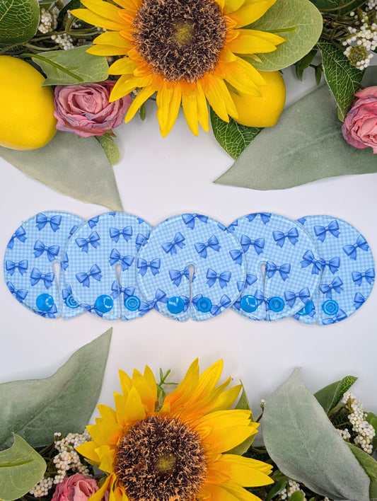 Blue bows Tubie pads