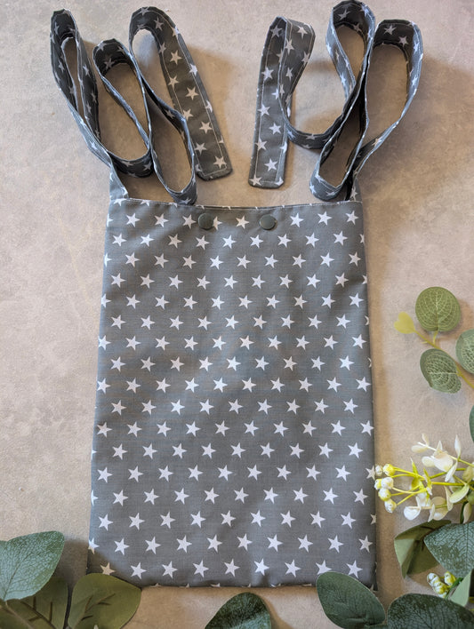Grey stars syringe driver bag