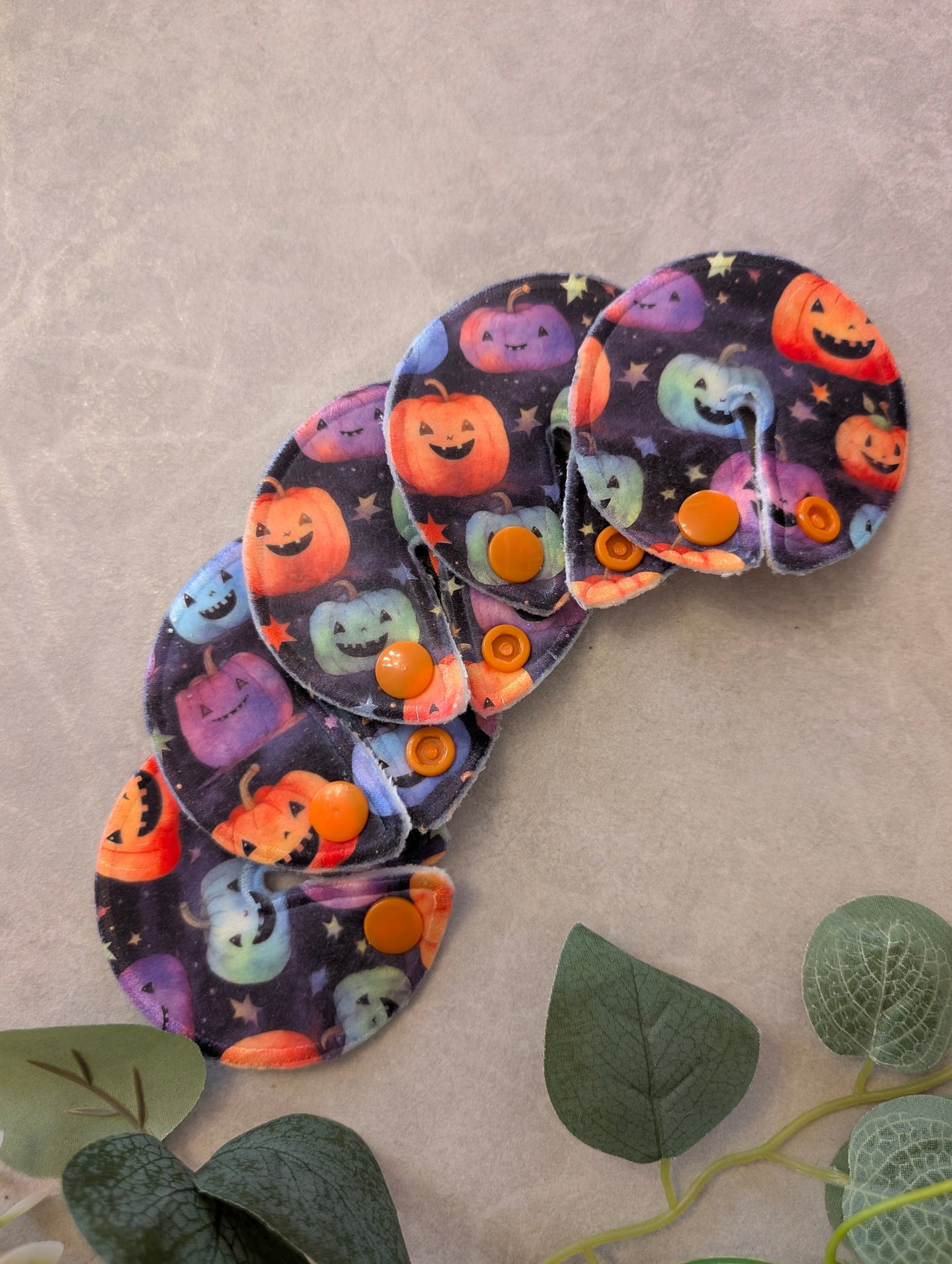 Bright Pumpkins Tubie pads