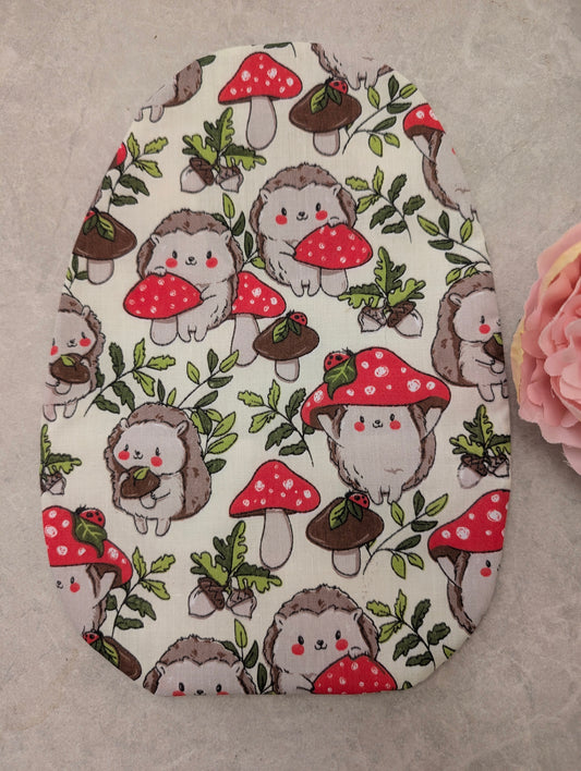 Hedgehog mushroom stoma bag cover