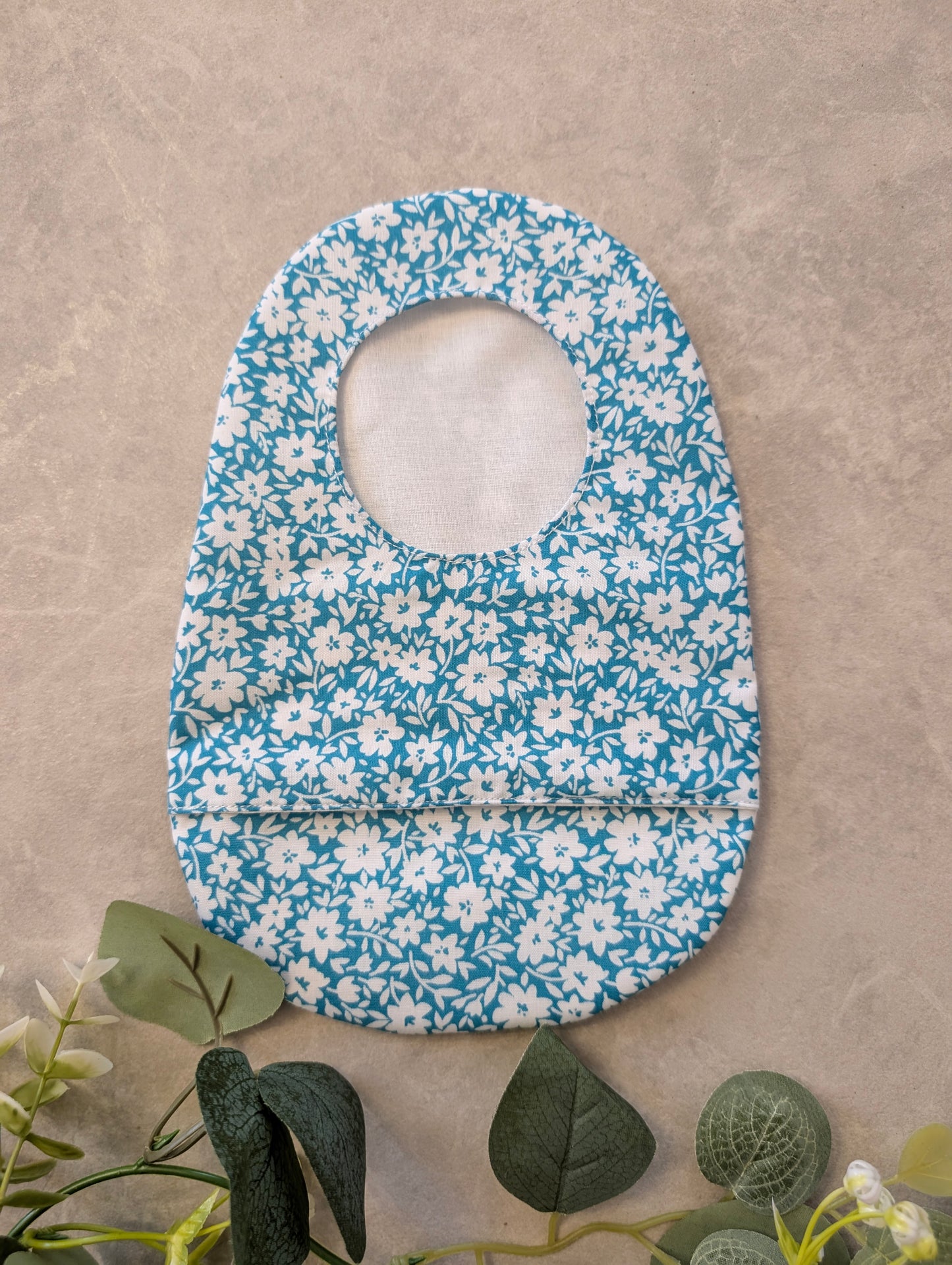 Teal floral stoma bag cover, Colostomy bag