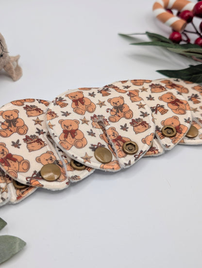 Christmas teddy Tubie pads