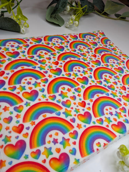 Rainbow heart Med mat