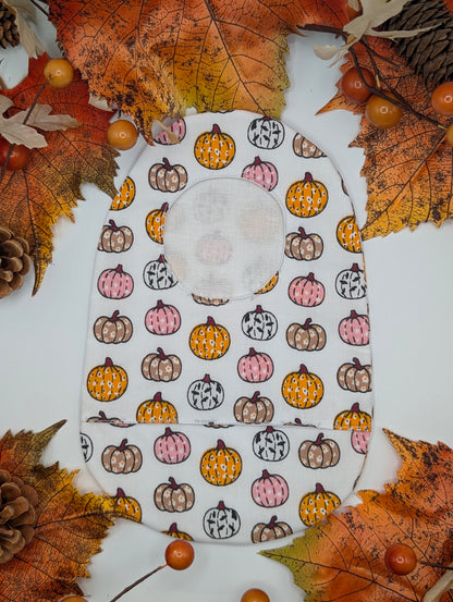Pumpkin stoma bag cover, Colostomy bag
