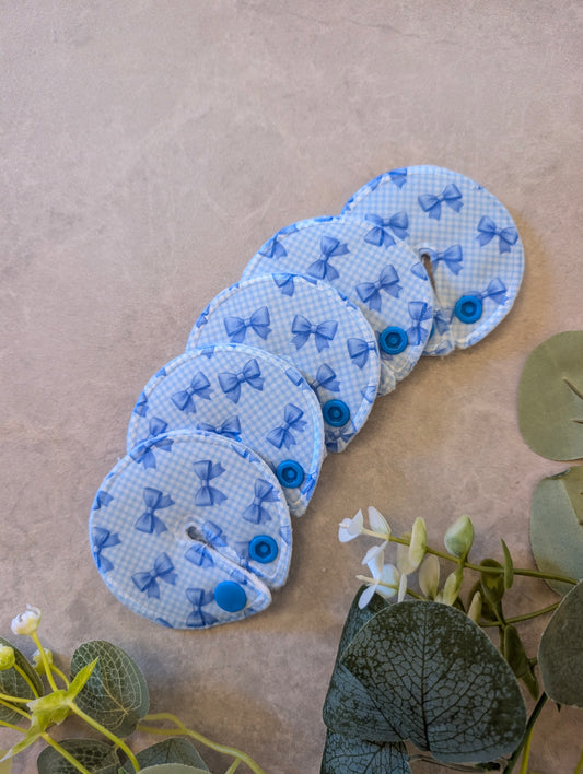 Blue bows Tubie pads
