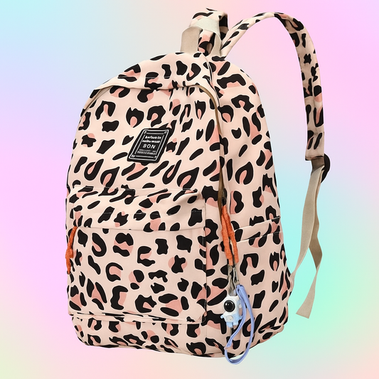 Animal print tubie backpack